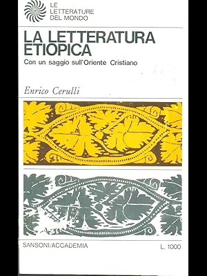 Imagen del vendedor de La letteratura etiopica a la venta por Librodifaccia