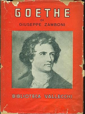 Bild des Verkufers fr Goethe zum Verkauf von Librodifaccia