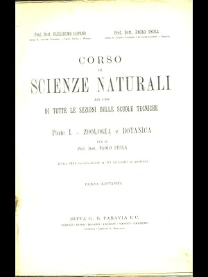 Immagine del venditore per Corso di scienze naturali - parte I - zoologia e botanica venduto da Librodifaccia