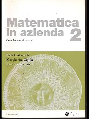 Bild des Verkufers fr Matematica in azienda 2 zum Verkauf von Librodifaccia