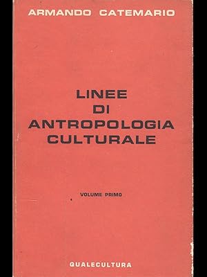 Seller image for Linee di antropologia culturale - volume primo for sale by Librodifaccia