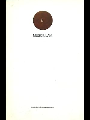 Seller image for Plinio Mesciulam for sale by Librodifaccia