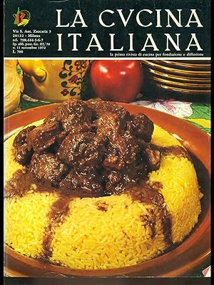Immagine del venditore per La cucina italiana n.11 novembre 1972 venduto da Librodifaccia