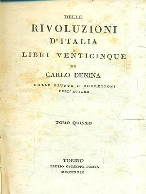 Bild des Verkufers fr Rivoluzioni d'Italia libri venticinque tomi 5-6 zum Verkauf von Librodifaccia