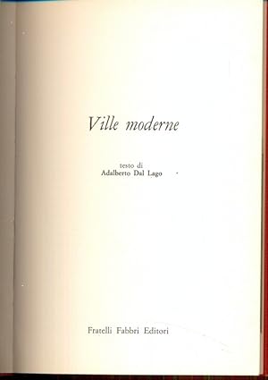 Seller image for Ville Moderne for sale by Librodifaccia