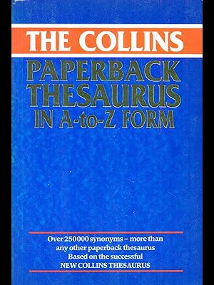 Imagen del vendedor de The Collins Paperback Thesaurus in A-to-Z Form a la venta por Librodifaccia