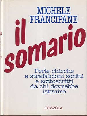 Bild des Verkufers fr Il somario zum Verkauf von Librodifaccia