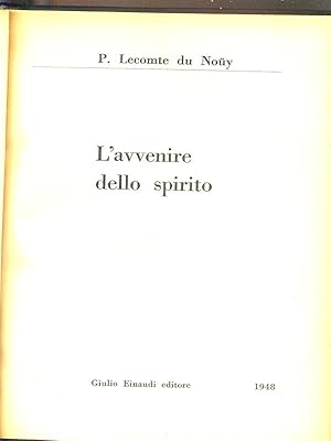 Seller image for L'avvenire dello spirito for sale by Librodifaccia