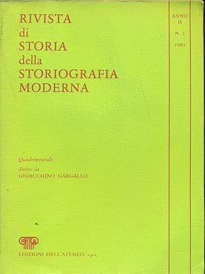 Seller image for Rivista di storia della storiografia moderna n.1/1981 for sale by Librodifaccia