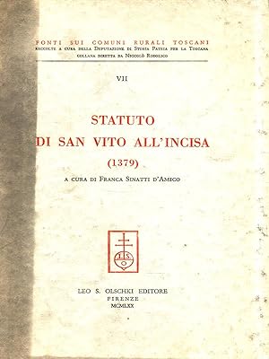 Statuto di San Vito all'Incisa 1379