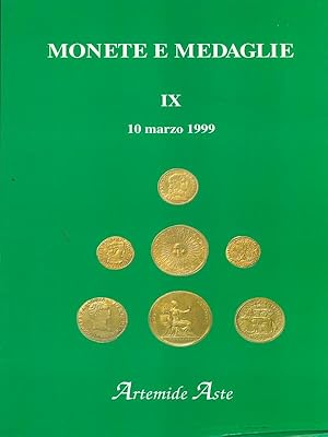 Bild des Verkufers fr Monete e medaglie IX 10 marzo 1999 zum Verkauf von Librodifaccia