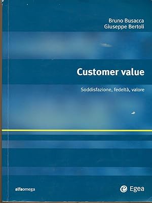 Image du vendeur pour Customer value mis en vente par Librodifaccia