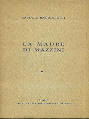 Bild des Verkufers fr La madre di Mazzini zum Verkauf von Librodifaccia