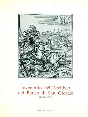 Bild des Verkufers fr Inventario dell'Archivio del Banco di San Giorgio 1407-1805 vol III tomo 1 zum Verkauf von Librodifaccia