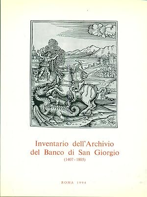 Bild des Verkufers fr Inventario dell'Archivio del Banco di San Giorgio 1407-1805 vol IV tomo 4 zum Verkauf von Librodifaccia