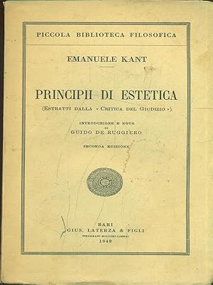 Immagine del venditore per Principii di estetica venduto da Librodifaccia