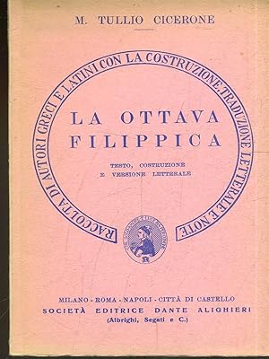 Bild des Verkufers fr La ottava filippica zum Verkauf von Librodifaccia