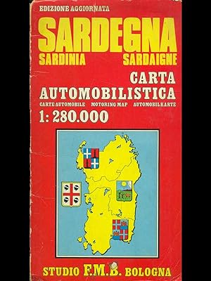 Sardegna. carta automobilistica