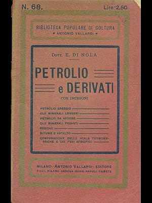 Bild des Verkufers fr Petrolio e derivati zum Verkauf von Librodifaccia