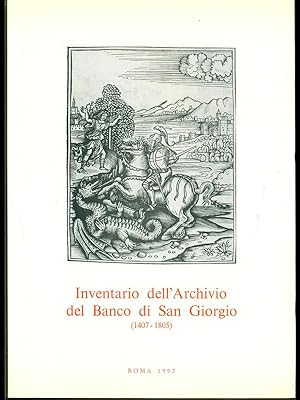 Bild des Verkufers fr Inventario dell'Archivio del Banco si San Giorgio (1407-1805) vol.3 tomo 5 zum Verkauf von Librodifaccia