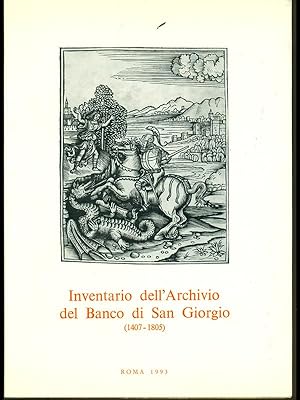 Bild des Verkufers fr Inventario dell'Archivio del Banco di San Giorgio (1407-1805) vol.3 tomo 6 zum Verkauf von Librodifaccia
