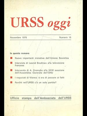 URSS oggi n.15/novembre 1976