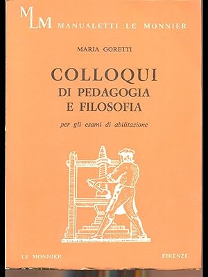 Colloqui di pedagogia e filosofia