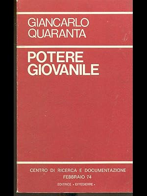 Seller image for Potere giovanile for sale by Librodifaccia