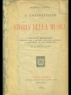 Bild des Verkufers fr Storia della musica zum Verkauf von Librodifaccia