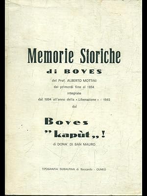 Imagen del vendedor de Memorie storiche di Boves a la venta por Librodifaccia