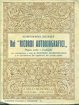 Seller image for Dai ricordi autobiografici for sale by Librodifaccia