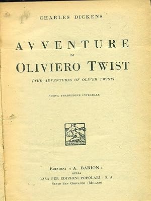 Immagine del venditore per Avventure di Oliviero Twist venduto da Librodifaccia