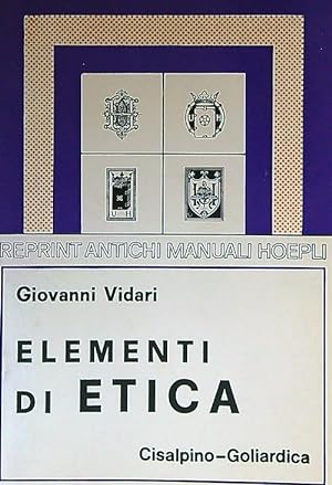 Bild des Verkufers fr Elementi di etica zum Verkauf von Librodifaccia