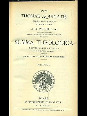 Summa Theologica vol. 1