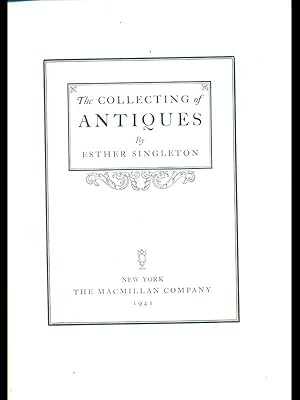 Imagen del vendedor de The Collecting of Antiques a la venta por Librodifaccia