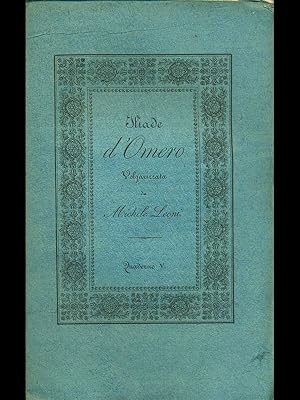 Imagen del vendedor de Iliade d'Omero volgarizzata, quaderno V a la venta por Librodifaccia