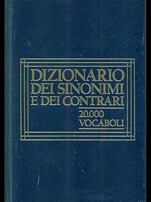 Dizionario dei sinonimi e dei contrari