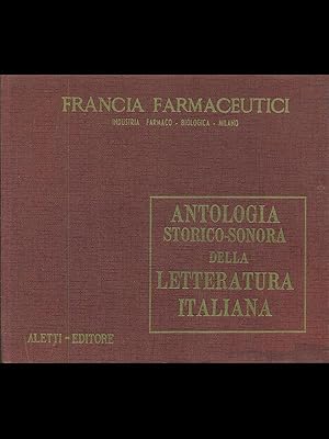 Immagine del venditore per Antologia storico sonora della latteratura italiana: fine 800-900 venduto da Librodifaccia