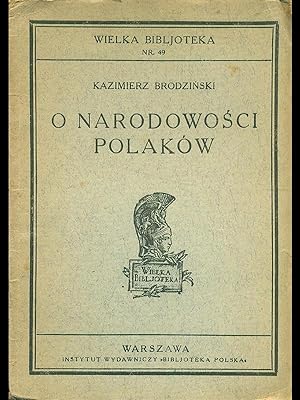 Seller image for O narodowosci polakow for sale by Librodifaccia