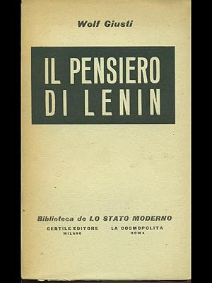 Bild des Verkufers fr Il pensiero di Lenin zum Verkauf von Librodifaccia
