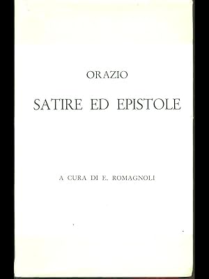 Seller image for Satire ed epistole for sale by Librodifaccia