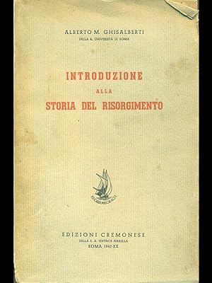 Immagine del venditore per Introduzione alla storia del Risorgimento venduto da Librodifaccia