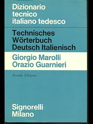 Imagen del vendedor de Dizionario tecnico italiano tedesco a la venta por Librodifaccia