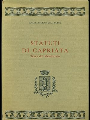 Statuti di Capriata - Terra del Monferrato