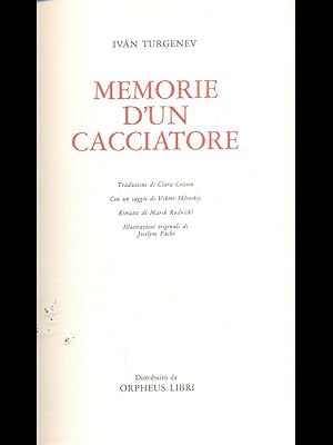 Immagine del venditore per Memorie d'un cacciatore venduto da Librodifaccia