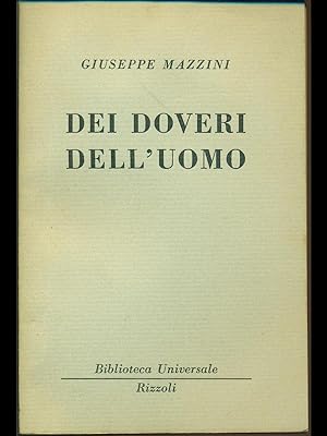 Bild des Verkufers fr Dei doveri dell'uomo zum Verkauf von Librodifaccia