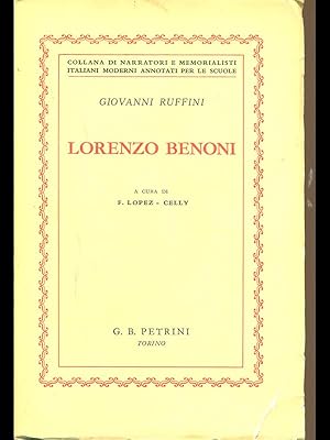 Bild des Verkufers fr Lorenzo Benoni zum Verkauf von Librodifaccia
