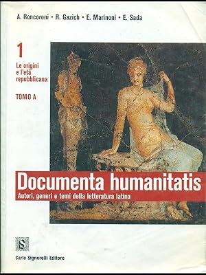 Bild des Verkufers fr Documenta humanitatis zum Verkauf von Librodifaccia