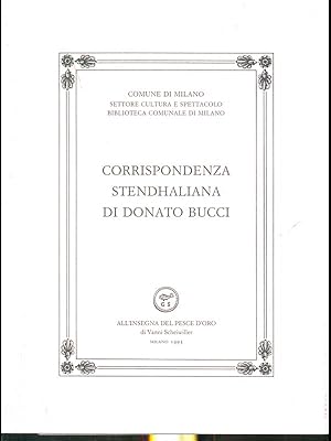 Corrispondenza stendhaliana di Donato Bucci