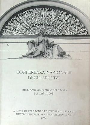 Bild des Verkufers fr Conferenza nazionale degli archivi zum Verkauf von Librodifaccia